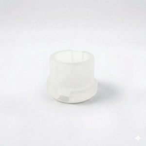 Botão da Base Fechada 50mm - Transparente